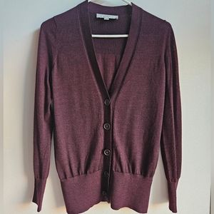 Loft V-Neck Button-Down Cardigan in Women's Small